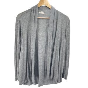 Soft Joie Womens Cardigan Sweater Open Front Long Sleeve Comfy Gray Small